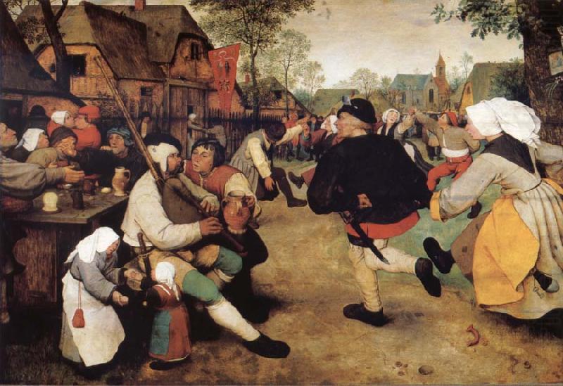 Peasant dance, BRUEGEL, Pieter the Elder